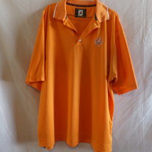 Footjoy Regetta Bay Orange Polo Shirt – Size XL